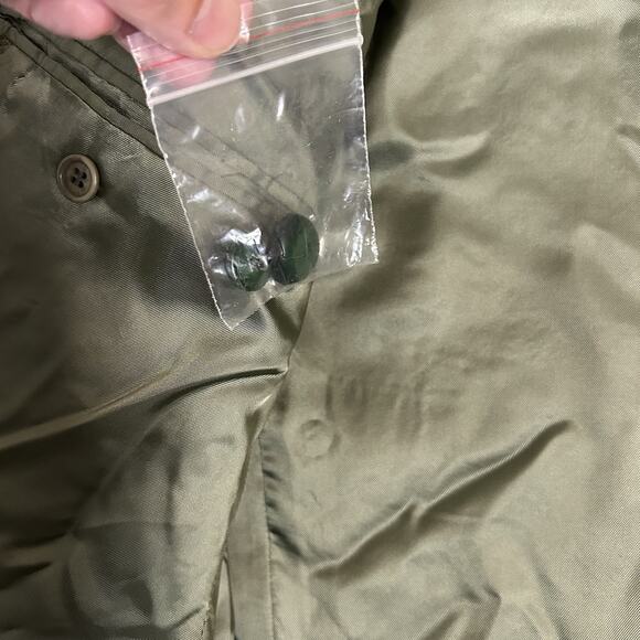 Blarney Woolen Mills Men’s 44 Donegal Tweed Wool Blazer Green Elbow Patch Vtg - Picture 15 of 16